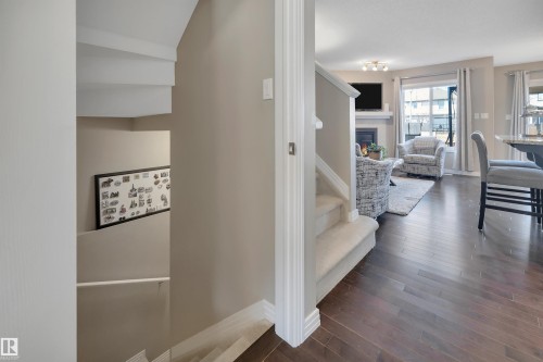 16510 135 Street, Edmonton, AB - Indoor Photo Showing Living Room With Fireplace