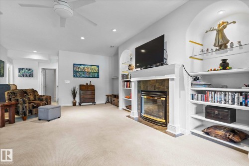 6 50 Oakridge Dr, St. Albert, AB - Indoor With Fireplace