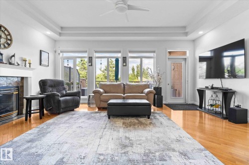 6 50 Oakridge Dr, St. Albert, AB - Indoor Photo Showing Living Room With Fireplace