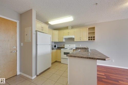 528 17404 64 Avenue, Edmonton, AB - Indoor Photo Showing Kitchen With Double Sink