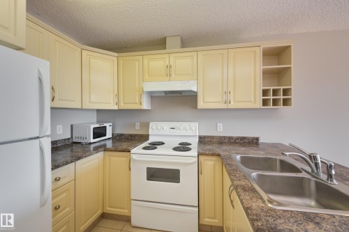 528 17404 64 Avenue, Edmonton, AB - Indoor Photo Showing Kitchen With Double Sink