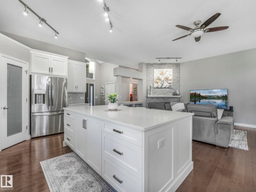 67 Leonard Drive, St. Albert, AB - Indoor Photo Showing Kitchen With Stainless Steel Kitchen