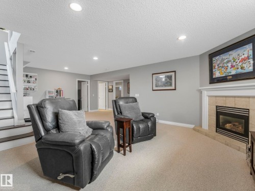 67 Leonard Drive, St. Albert, AB - Indoor Photo Showing Other Room With Fireplace