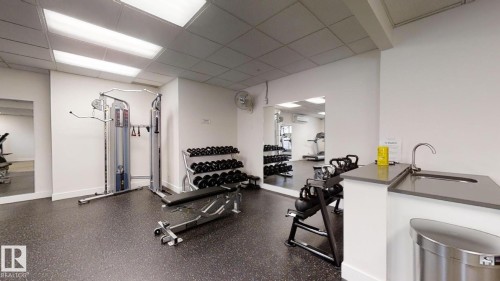 1404 10909 103 Avenue, Edmonton, AB - Indoor Photo Showing Gym Room