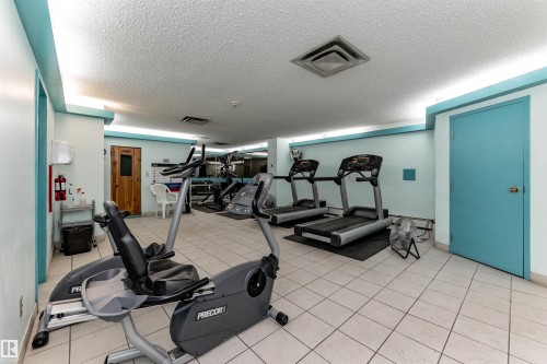 1412 13910 Stony Plain Road, Edmonton, AB - Indoor Photo Showing Gym Room