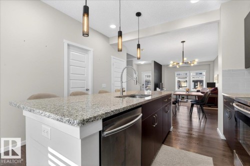 19721 27 Avenue, Edmonton, AB - Indoor Photo Showing Kitchen With Upgraded Kitchen