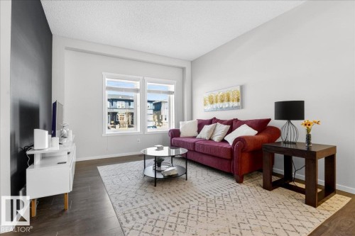 19721 27 Avenue, Edmonton, AB - Indoor Photo Showing Living Room