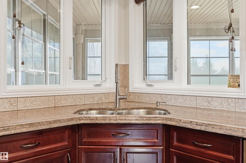 2423 Tegler Green, Edmonton, AB - Indoor Photo Showing Kitchen With Double Sink