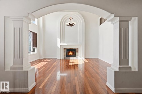 2423 Tegler Green, Edmonton, AB - Indoor With Fireplace