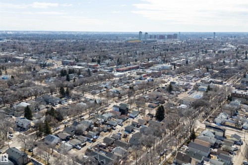 Expansive aerial capturing a widespread urban residential area with numerous detached properties - 11919 96 Street, Edmonton, AB - Outdoor With View
