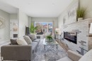 9928 151 Street Nw, Edmonton, AB  - Indoor Photo Showing Living Room With Fireplace 