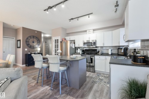 306 8931 156 Street, Edmonton, AB - Indoor Photo Showing Kitchen With Stainless Steel Kitchen