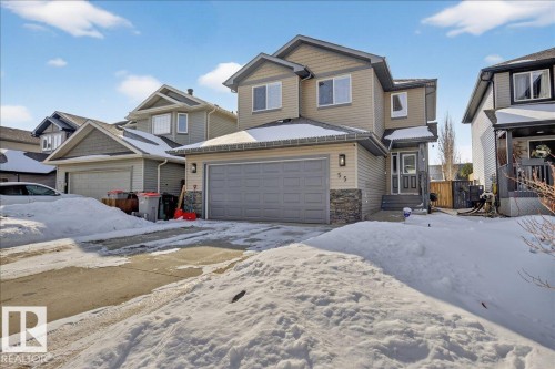 55 Silverstone Drive, Stony Plain, AB - Outdoor With Facade