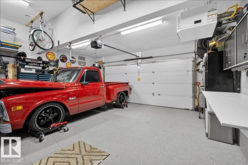 55 Silverstone Drive, Stony Plain, AB - Indoor Photo Showing Garage
