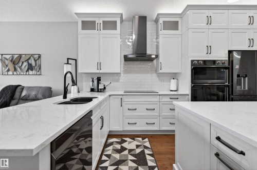 6808 Cardinal Link, Edmonton, AB - Indoor Photo Showing Kitchen With Double Sink