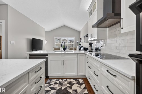 6808 Cardinal Link, Edmonton, AB - Indoor Photo Showing Kitchen With Upgraded Kitchen