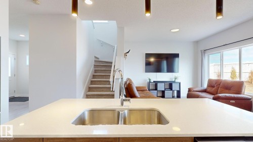 2808 152 Avenue, Edmonton, AB - Indoor Photo Showing Kitchen With Double Sink