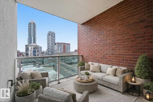 Virtually staged - 805 10055 118 Street, Edmonton, AB - Outdoor With Exterior