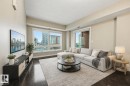 Virtually staged - 805 10055 118 Street, Edmonton, AB  - Indoor Photo Showing Living Room 