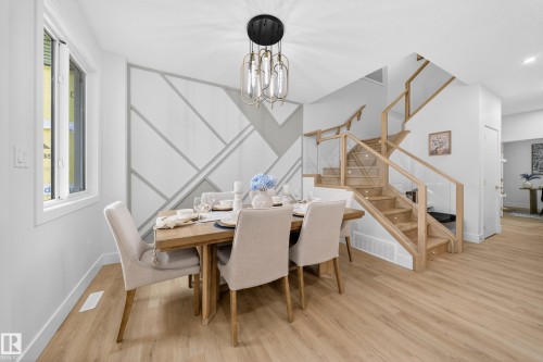 3507 45 Avenue, Beaumont, AB - Indoor Photo Showing Dining Room