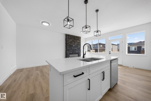 227 Deer Valley Drive, Leduc, AB - Indoor Photo Showing Kitchen With Double Sink
