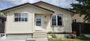 Stucco exterior featuring contrasting trim, a gabled roofline, and multiple windows - 14411 31 Street, Edmonton, AB  - Outdoor With Exterior 