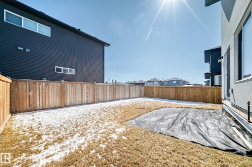 Expansive backyard featuring a full wooden privacy fence - 17459 80 Street, Edmonton, AB - Outdoor With Exterior