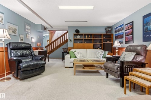 6308 131 Street, Edmonton, AB - Indoor Photo Showing Living Room