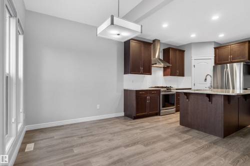 8825 24 Avenue, Edmonton, AB - Indoor Photo Showing Kitchen With Upgraded Kitchen