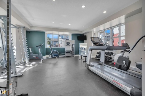 122 655 Watt Boulevard, Edmonton, AB - Indoor Photo Showing Gym Room