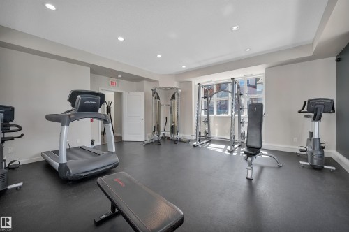 122 655 Watt Boulevard, Edmonton, AB - Indoor Photo Showing Gym Room