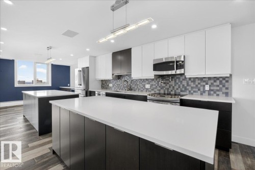 1806 9835 113 Street, Edmonton, AB - Indoor Photo Showing Kitchen With Upgraded Kitchen