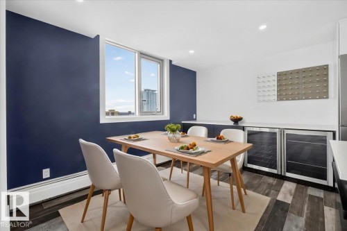 1806 9835 113 Street, Edmonton, AB - Indoor Photo Showing Dining Room