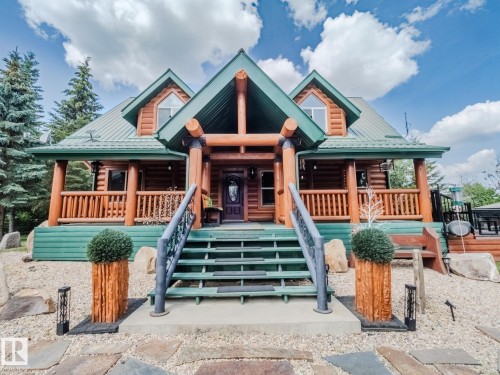 213 Lakeshore Drive, Rural Athabasca County, AB - Outdoor With Deck Patio Veranda With Facade
