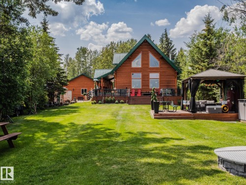 213 Lakeshore Drive, Rural Athabasca County, AB - Outdoor With Deck Patio Veranda With Backyard