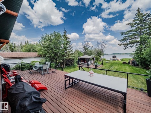 213 Lakeshore Drive, Rural Athabasca County, AB - Outdoor With Body Of Water With Deck Patio Veranda With View