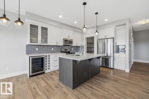 88 Tribute Common, Spruce Grove, AB - Indoor Photo Showing Kitchen With Stainless Steel Kitchen With Upgraded Kitchen