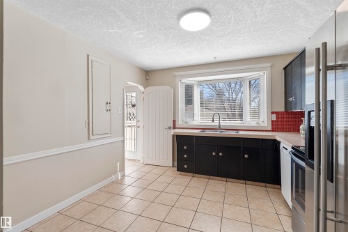10715 135 Street, Edmonton, AB - Indoor Photo Showing Kitchen With Double Sink