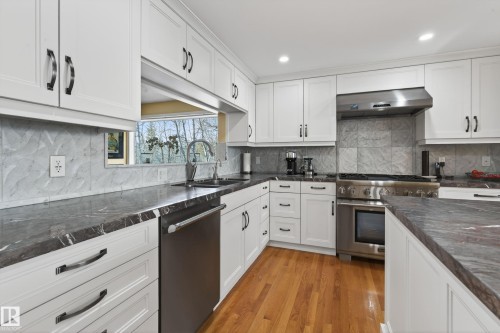 76 Willow Way, Edmonton, AB - Indoor Photo Showing Kitchen With Upgraded Kitchen