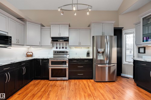873 Ryan Pl, Edmonton, AB - Indoor Photo Showing Kitchen With Upgraded Kitchen