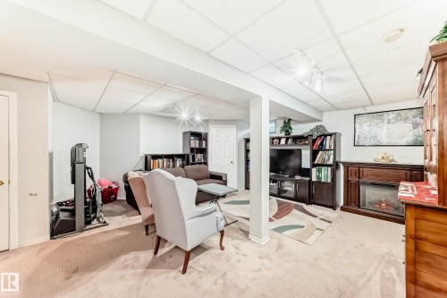 84 Jefferson Road, Edmonton, AB - Indoor With Fireplace