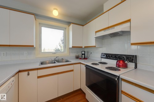402 10610 76 Street, Edmonton, AB - Indoor Photo Showing Kitchen With Double Sink
