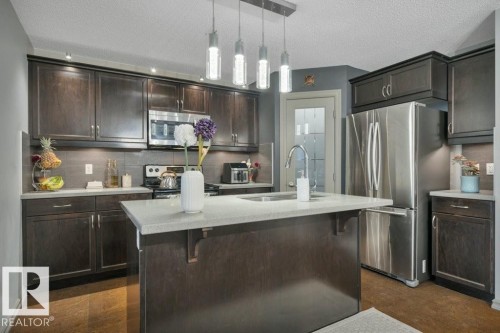 1611 63 Street, Edmonton, AB - Indoor Photo Showing Kitchen With Upgraded Kitchen