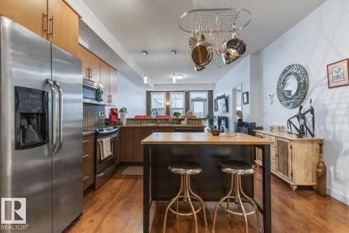406 10808 71 Avenue, Edmonton, AB - Indoor Photo Showing Kitchen With Upgraded Kitchen