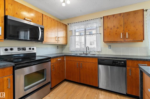17132 103 Street, Edmonton, AB - Indoor Photo Showing Kitchen With Double Sink
