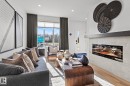 12532 35 Avenue, Edmonton, AB  - Indoor Photo Showing Living Room With Fireplace 