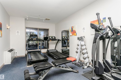 1701 10649 Saskatchewan Drive, Edmonton, AB - Indoor Photo Showing Gym Room