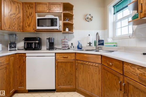 48 3311 58 Street, Edmonton, AB - Indoor Photo Showing Kitchen With Double Sink