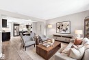 Virtually staged - 5828 65 Street, Beaumont, AB  - Indoor Photo Showing Living Room 