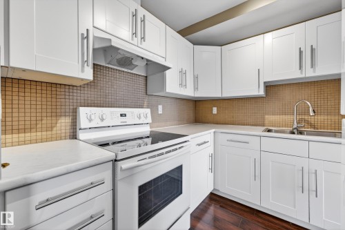 1556 69 Street, Edmonton, AB - Indoor Photo Showing Kitchen With Double Sink